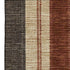 5' X 8' Chocolate Rust And Beige Striped Washable Area Rug With UV Protection