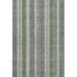 8' X 10' Green And Gray Striped Washable Area Rug With UV Protection
