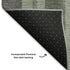 8' X 10' Green And Gray Striped Washable Area Rug With UV Protection