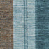 8' X 10' Teal And Brown Striped Washable Area Rug With UV Protection