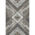 5' X 8' Brown Gray And Ivory Geometric Washable Area Rug With UV Protection