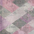 5' X 8' Blush Gray And Silver Geometric Washable Area Rug With UV Protection