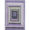 5' X 8' Lavender Ivory And Charcoal Geometric Washable Area Rug With UV Protection