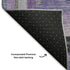 8' X 10' Lavender Ivory And Charcoal Geometric Washable Area Rug With UV Protection