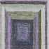 8' X 10' Lavender Ivory And Charcoal Geometric Washable Area Rug With UV Protection