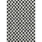 5' X 8' Black And Ivory Geometric Washable Area Rug With UV Protection