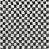 5' X 8' Black And Ivory Geometric Washable Area Rug With UV Protection