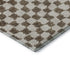 5' X 8' Brown And Ivory Geometric Washable Area Rug With UV Protection