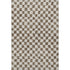 5' X 8' Brown And Ivory Geometric Washable Area Rug With UV Protection