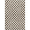 8' X 10' Brown And Ivory Geometric Washable Area Rug With UV Protection