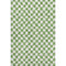 5' X 8' Green And Ivory Geometric Washable Area Rug With UV Protection