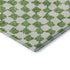 9' X 12' Green And Ivory Geometric Washable Area Rug With UV Protection