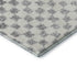 5' X 8' Gray And Ivory Geometric Washable Area Rug With UV Protection