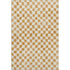 8' X 10' Orange And Ivory Geometric Washable Area Rug With UV Protection