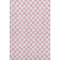 8' X 10' Pink And Ivory Geometric Washable Area Rug With UV Protection