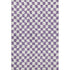 5' X 8' Purple And Ivory Geometric Washable Area Rug With UV Protection