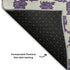 5' X 8' Purple And Ivory Geometric Washable Area Rug With UV Protection