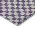 5' X 8' Purple And Ivory Geometric Washable Area Rug With UV Protection