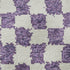 5' X 8' Purple And Ivory Geometric Washable Area Rug With UV Protection