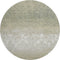 8' Beige Ivory And Taupe Damask Washable Round Rug With UV Protection