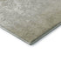 8' Beige Ivory And Taupe Damask Washable Round Rug With UV Protection