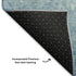 9' X 12' Denim Blue And Ivory Damask Washable Area Rug With UV Protection