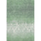 5' X 8' Green And Ivory Damask Washable Area Rug With UV Protection