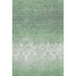 5' X 8' Green And Ivory Damask Washable Area Rug With UV Protection