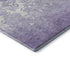 5' X 8' Purple And Ivory Damask Washable Area Rug With UV Protection