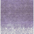 5' X 8' Purple And Ivory Damask Washable Area Rug With UV Protection
