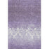 5' X 8' Purple And Ivory Damask Washable Area Rug With UV Protection