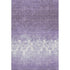 8' X 10' Purple And Ivory Damask Washable Area Rug With UV Protection