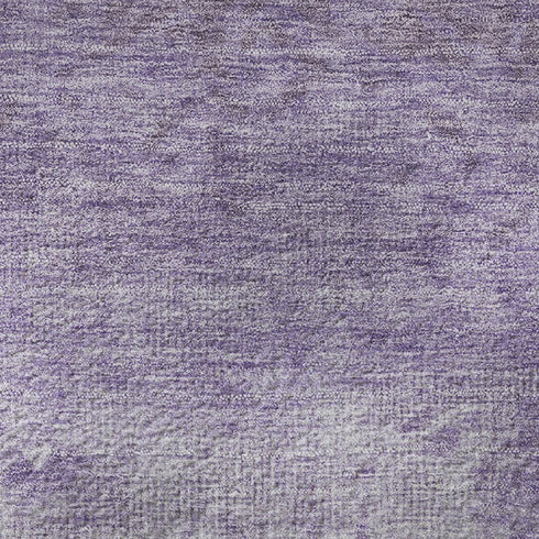 8' X 10' Purple And Ivory Damask Washable Area Rug With UV Protection