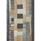 5' X 8' Black Gold And Ivory Geometric Washable Area Rug With UV Protection