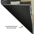 9' X 12' Black Gold And Ivory Geometric Washable Area Rug With UV Protection