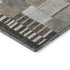 5' X 8' Brown Ivory And Gray Geometric Washable Area Rug With UV Protection