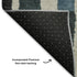 5' X 8' Black Blue And Copper Striped Washable Area Rug With UV Protection