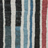 8' X 10' Black Blue And Copper Striped Washable Area Rug With UV Protection
