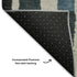 9' X 12' Black Blue And Copper Striped Washable Area Rug With UV Protection