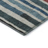 9' X 12' Black Blue And Copper Striped Washable Area Rug With UV Protection