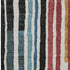 9' X 12' Black Blue And Copper Striped Washable Area Rug With UV Protection