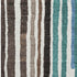 5' X 8' Brown Teal And Ivory Striped Washable Area Rug With UV Protection