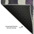 5' X 8' Gray Purple And Green Striped Washable Area Rug With UV Protection
