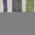 5' X 8' Gray Purple And Green Striped Washable Area Rug With UV Protection