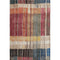 5' X 8' Beige Red And Blue Striped Washable Area Rug With UV Protection