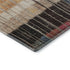 5' X 8' Beige Red And Blue Striped Washable Area Rug With UV Protection