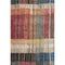8' X 10' Beige Red And Blue Striped Washable Area Rug With UV Protection