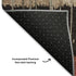 8' X 10' Beige Red And Blue Striped Washable Area Rug With UV Protection