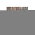 5' X 8' Mauve Blue And Beige Striped Washable Area Rug With UV Protection