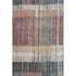 5' X 8' Mauve Blue And Beige Striped Washable Area Rug With UV Protection